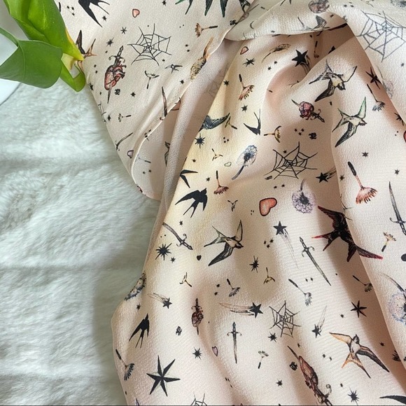 The Kooples Ruffle Off The Shoulder Silk Dress - Picture 8 of 8